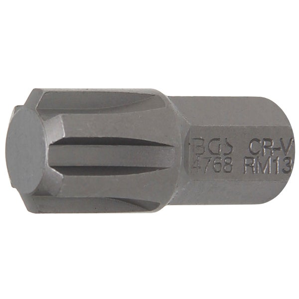 BGS Bit Antrieb Außensechskant 10 mm (3/8) Keil-Profil (für RIBE) M13 - 4768