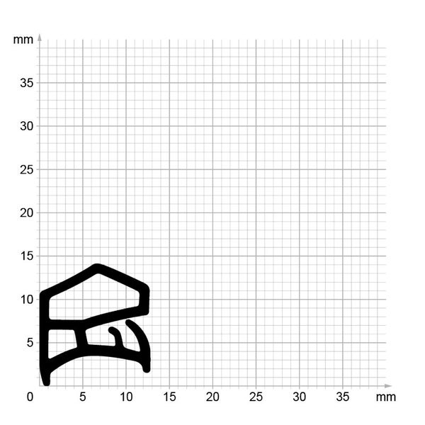 DIWARO. | Stahlzargendichtung SZ216 | grau | 5 Meter
