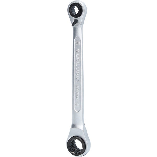 BRILLIANT TOOLS 4in1 Doppel-Ratschenringschlüssel 10 x 13 17 x 19 mm - BT013901