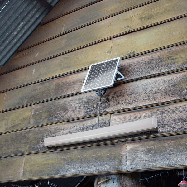 V-TAC VT-120018 - Weiße Solarleuchten - Solar Tri - Proof - Röhre - IP65 - 18W - 1000 Lumen - 3IN1