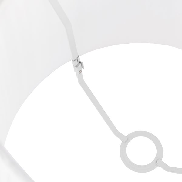 Detailansicht eines Lampenschirms mit Halterung