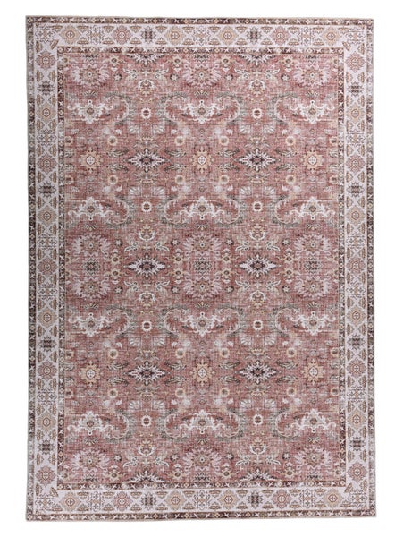 Weicher bedruckter Wohnzimmerteppich Cecilia Orange 70x140 cm