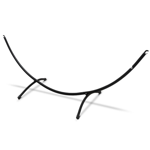 AMANKA Doppel Hängematte mit Gestell - 200x120 Garten Hängeliege - Outdoor Hängemattengestell Metall