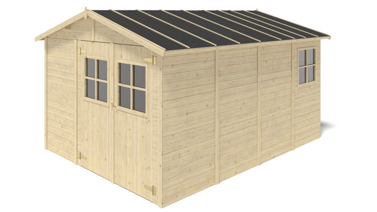 Gartenhaus, Gerätehaus 11,95m2 - 3,05x3,92m