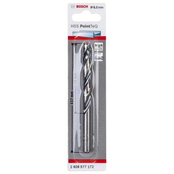 Bosch 1x HSS PointTeQ DIN 338 8,5 x 75 x 117 mm - 2608577172