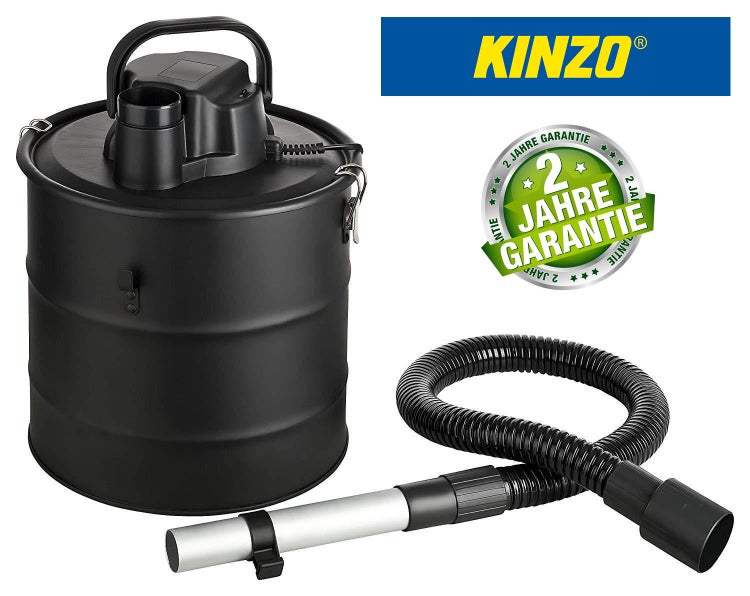 Kinzo K0411 Aschesauger Kaminsauger + Gebläsefunktion, 18L, Aschefilter Edelstahltank