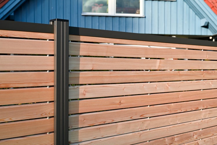 GartenLand Rhombus Steckzaun Set Malmö ca. 180 x 87 cm Holz Douglasie PEFC Sichtschutz Zaun Ohne Pfosten Ohne Abschlussleiste