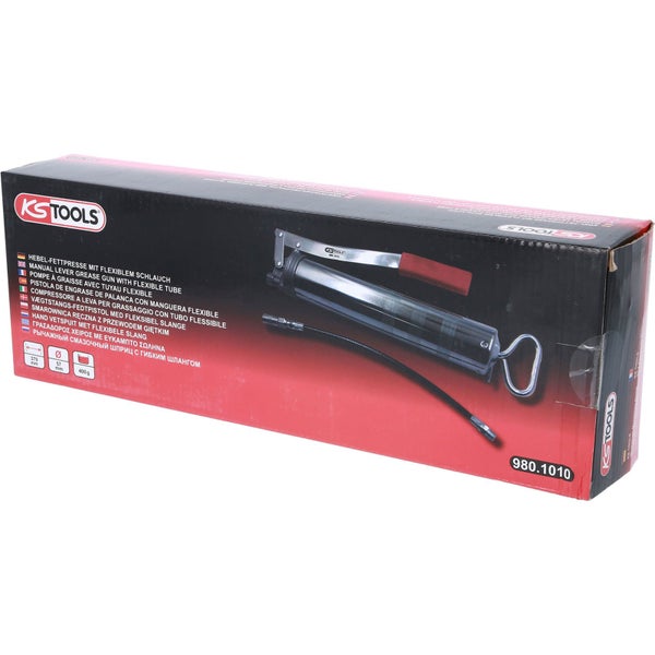 KS TOOLS Hebel-Fettpresse mit flexiblem Schlauch 400g - 980.1010
