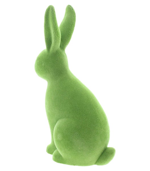 FRANK FLECHTWAREN | Osterhase Grün, TERRACOTTA, 15 x 8 x 25 cm