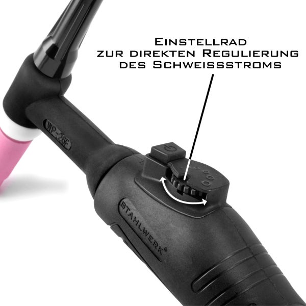 STAHLWERK Schweißbrenner WP-26 FR WIG mit 5 Meter Schlauchpaket bis 200 A