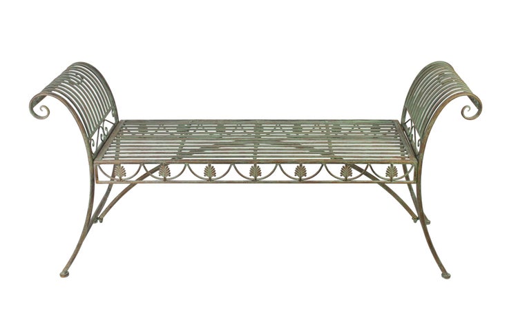 FRANK FLECHTWAREN | Bank Pfauenauge, METALL, 142 x 41 x 66 cm