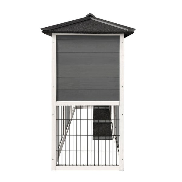 Home Deluxe Kaninchenstall TOCA – 115 x 115 cm | Wetterfestes Tannenholz-Gehege für drinnen & draußen
