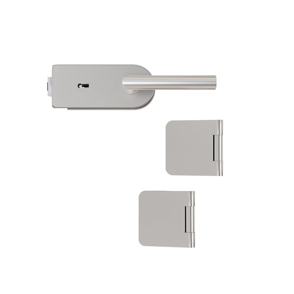 Türdrückergarnitur mit zwei Türbändern