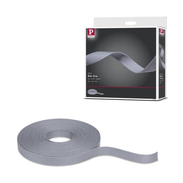 ULine Gurt 10m Dacron Textil Kupfer Grau