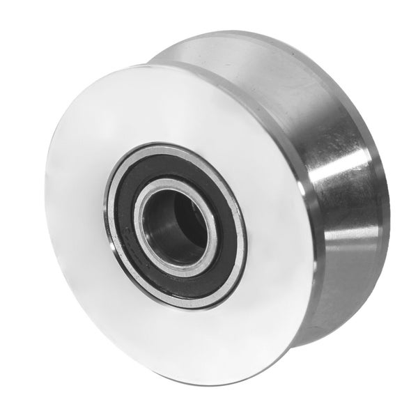 Laufrolle mit V Nut aus Metall mit integriertem Kugellager für Schiebetore