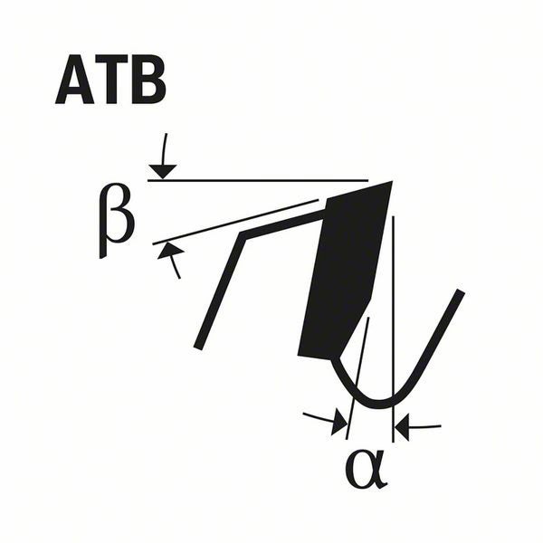 Bosch Kreissägeblatt für Akkusägen Expert for Wood, 254 x 2,1/1,6 x 30, 24 Zähne - 2608644685