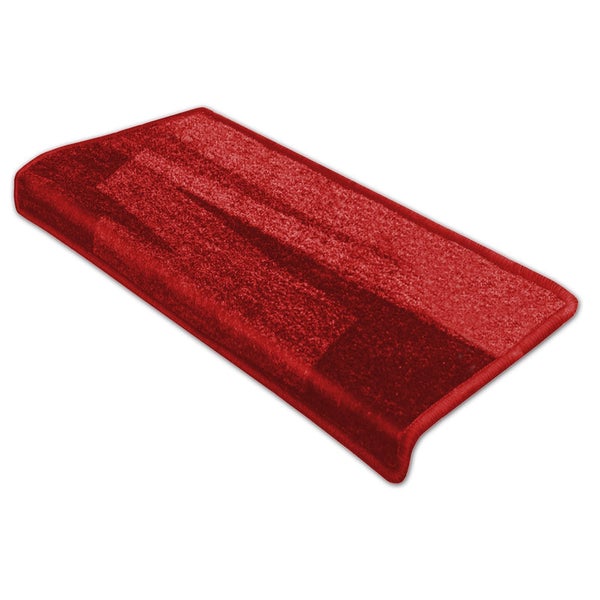 FLOORDIREKT Stufenmatte Via Veneto - Rot - Rechteckig - 23,5 x 65 cm