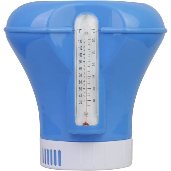 Schwimmender Pool-Thermometer und Dosierschwimmer für Tabletten