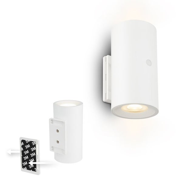 LED Wandleuchte Wandlampe ohne Stromanschluss Bewegungsmelder Akku ohne Bohren