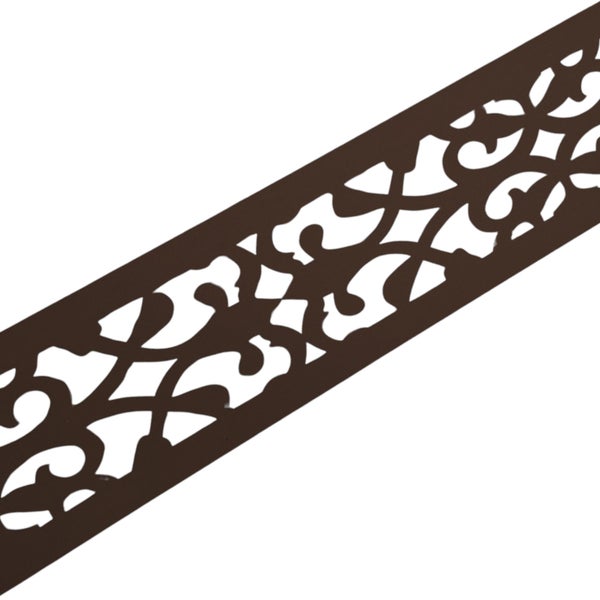 Dekorative Zaunblende mit Ornamentmuster