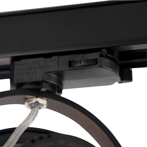 Adapter für Stromschienenleuchte zur Befestigung an einer einphasigen Stromschiene