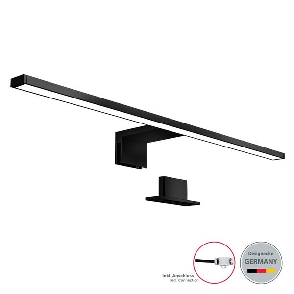 Spiegelleuchte - 8W, 780lm, LED, 2 in 1 Montage, 60cm, neutralweiß, schwarz