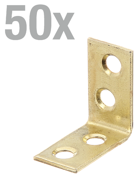 Winkelverbinder aus Metall, 50 Stück