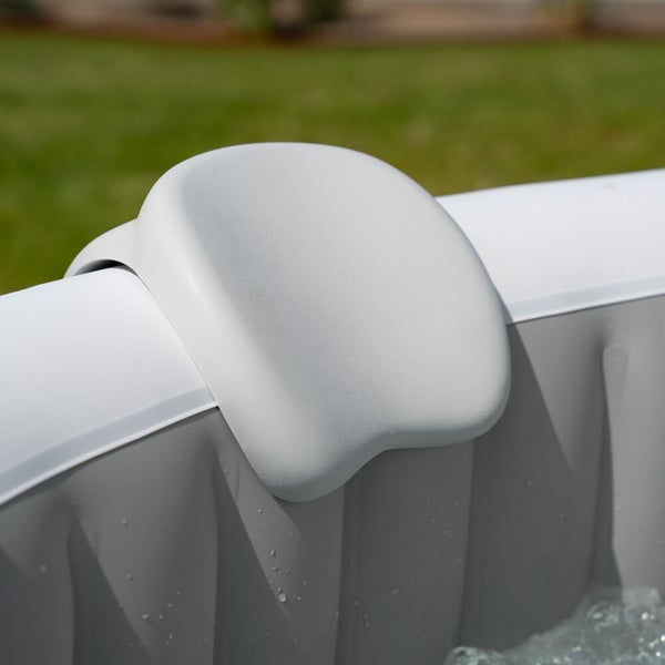 Home Deluxe - Outdoor Whirlpool Zubehör - SPLASH und DROP - Kissen und Getränkehalter Pool DASH - Farbe: Weiß/Grau