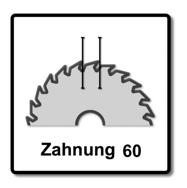 Festool Universal Sägeblatt W60 260 x 2,5 x 30 mm 2 Stück ( 2x 494604 ) für Kapp Zugsäge KS 120 und KS 88
