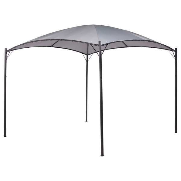 Pavillon VOMERO Metall 305 cm 305 cm Grau