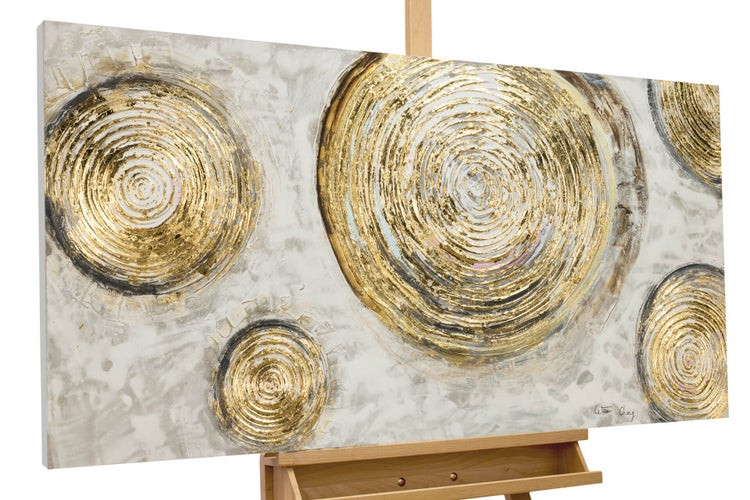 Handgemaltes Gemälde Acrylfarbe 120x60cm Braun