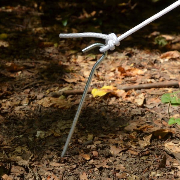 AMANKA 10 Runde Zelt-Heringe Erdnägel 250x4mm Bodenanker Camping-Zeltnägel Erdanker Robust Verzinkt