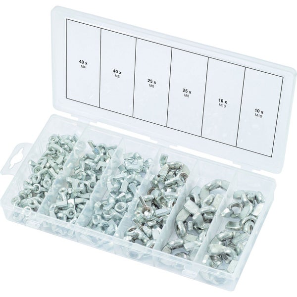 KS TOOLS Sortiment Flügelmuttern 150tlg. - 970.0470