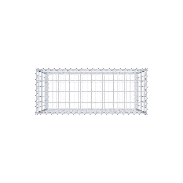 Gabione 100 cm x 80 cm x 40 cm (L x H x T), Maschenweite 5 cm x 10 cm, Spirale