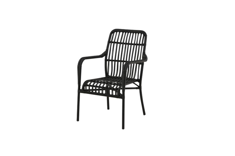 Rizal Sessel stapelbar schwarz. 57 X 64 X 90 cm