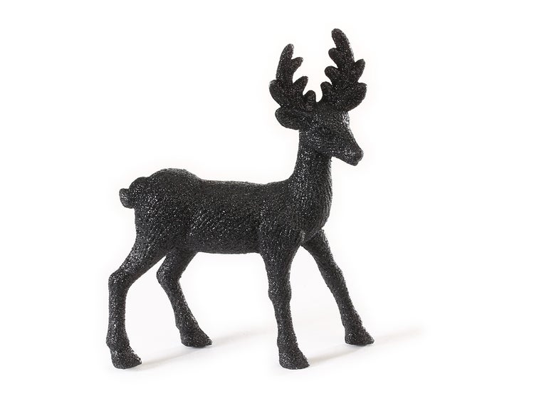 Dekorativer Hirsch mit Geweih als festliche Weihnachtsdekoration