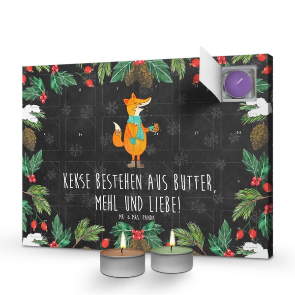 Mr. & Mrs. Panda Duftkerzen Adventskalender Fuchs Keks - Schwarz