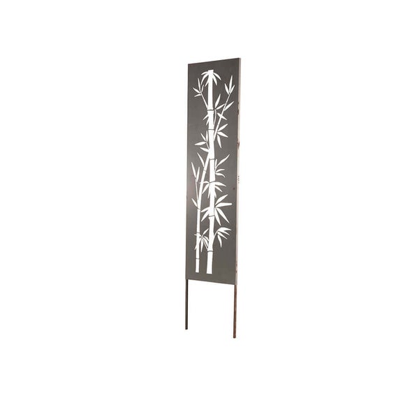 Home Deluxe - Rost Sichtschutz - AURELIA - 230 x 50 x 1,5 cm, wetterbeständig, edle Rostoptik I Gartenstecker Rostschild Sichtschutz Deko aus Rost