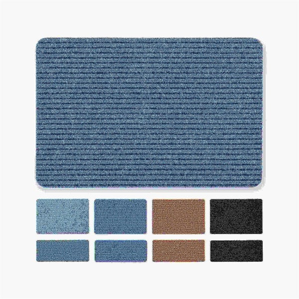 Fußmatte mit Rillenstruktur und Farbmustern