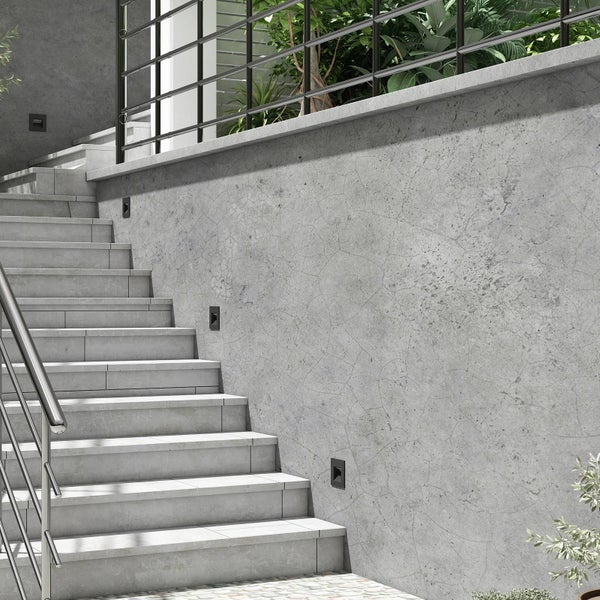 Arcchio Wandeinbaustrahler Zamo (Modern) in Schwarz aus Aluminium (1 flammig, G9) Flurleuchte