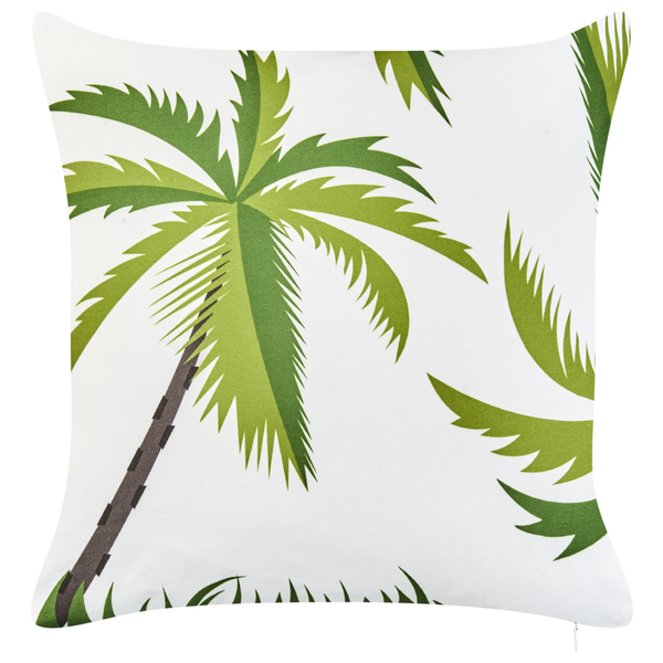 Quadratisches Zierkissen mit Palmenmotiv