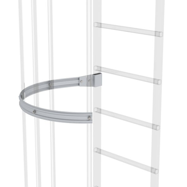 Leiter mit Rückenschutz