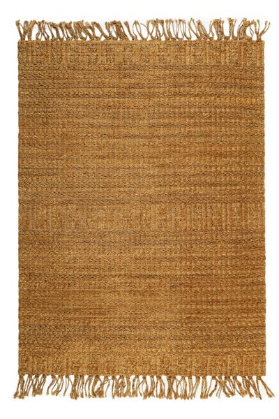 Nachhaltiger Teppich Naturfarben aus Jute Marseille Green Looop 80x300 cm
