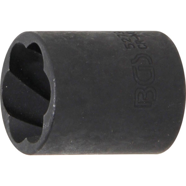 BGS Spiral-Profil-Steckschlüssel-Einsatz / Schraubenausdreher Antrieb Innenvierkant 10 mm (3/8) SW 19 mm - 5279