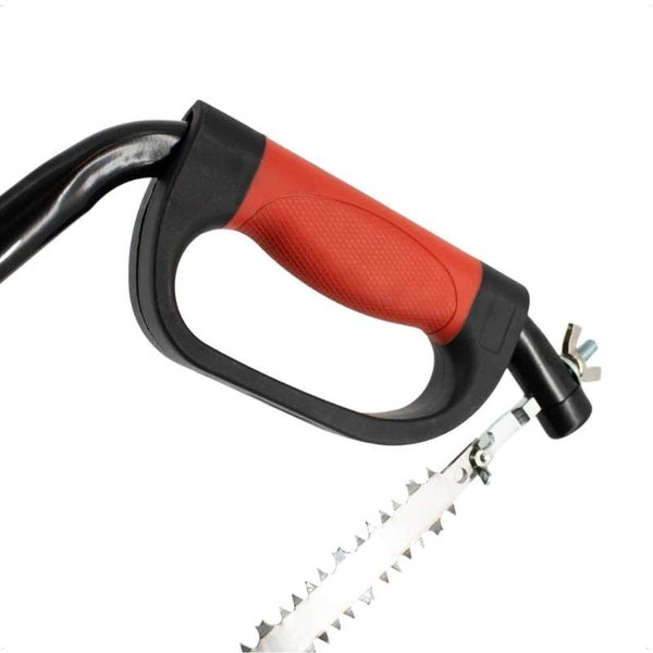 Nahaufnahme einer Astsäge mit Griff