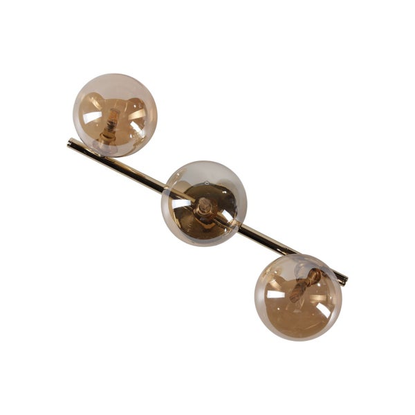 Deckenleuchte mit drei Lampen in Kugelform