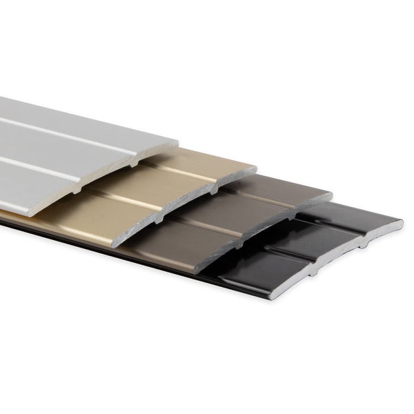 FLOORDIREKT Übergangsprofil - Übergang zwischen Bodenbelägen - Breite: 38 mm - Silber - Selbstklebend - 100 cm
