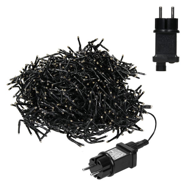 ECD Germany LED Lichterkette Lichtervorhang mit 480 LEDs, Warmweiß, Lichternetz mit 8 Modi + Timer, 6 Strängen, Innen- und Außenbereich IP44, strombetrieben, Weihnachtsbeleuchtung Eiszapfen Eisregen