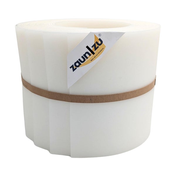 Zaunfolie Rolle mit Zaunblende und Zaunlzu Logo