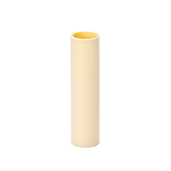 Kerzenhülse Glatt für Kerzenfassung E14 Kronleuchter Kerzenhülle aus Kunststoff ø26mm 100mm Creme
